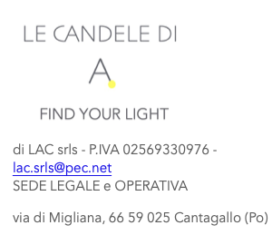 le candele di a. find your light candele in cera d'oliva. eco-olive